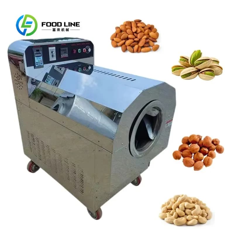 Customized size Peanut Seeds Nuts Hazelnuts Almonds Coffee Beans Roaster Fried Roaster