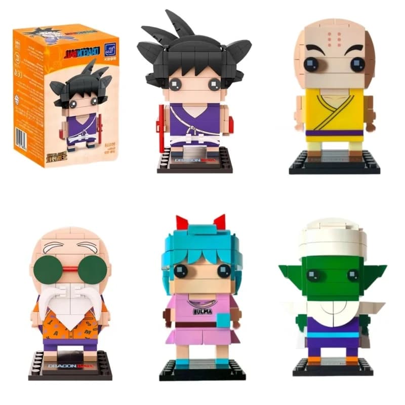 Pantasy Dragon Ball Building Blocks Goku Small Blocks Master Roshi Giocattolo da costruzione per bambini Modello Krillin Decorazioni Regali