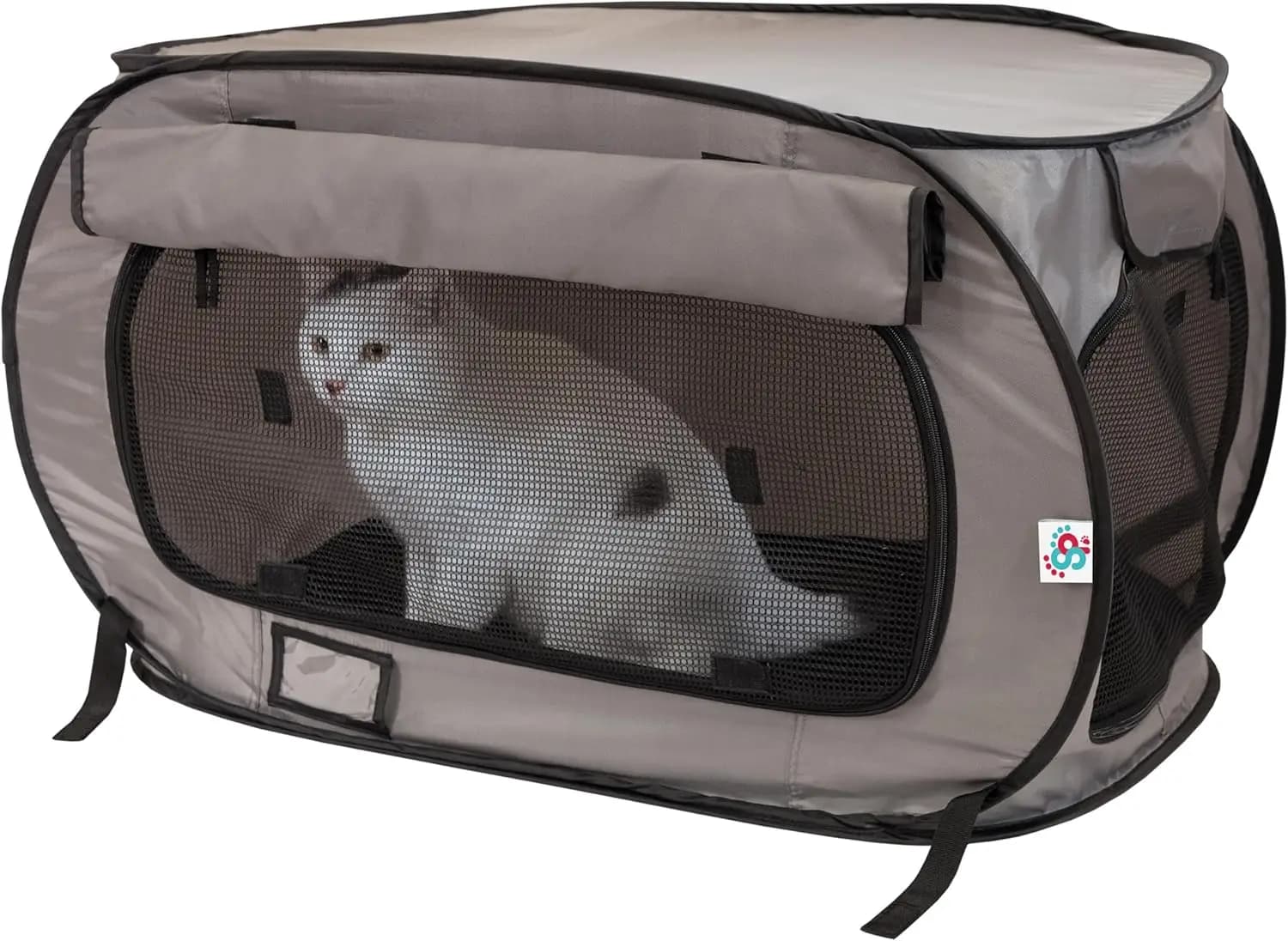 Cuccia pop aperta grande, cuccia portatile con gabbia per gatti, letto impermeabile per animali domestici, collezione di trasportini