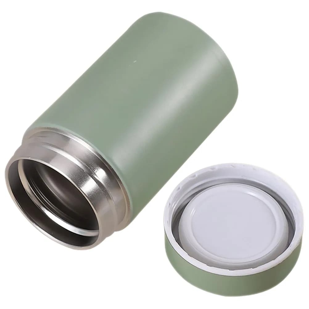 Contenitore Termico Portatile in Acciaio Inox, Tazza da Viaggio Isolata Sottovuoto, Mini Contenitore Termico per Cibo, per Uccelli