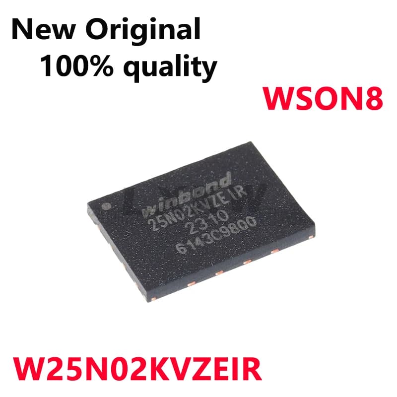5-10/PCS Nuovo Originale 25N02KVZEIR W25N02KVZEIR WSON8 3V 2Gb seriale NAND chip di memoria flash In Magazzino
