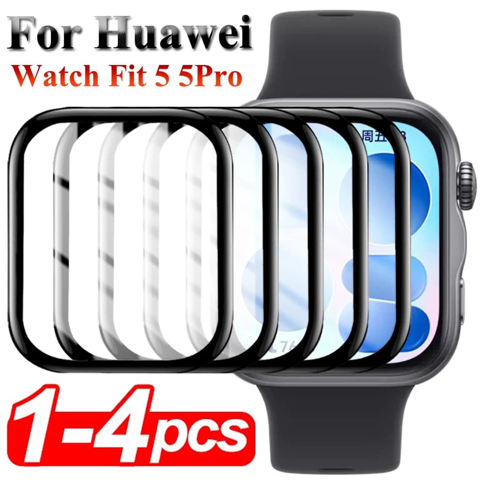 Pellicola protettiva curva 3D per Huawei Watch Fit 5 Pro 4 Pro 3, copertura morbida per schermo SmartWatch, non in vetro