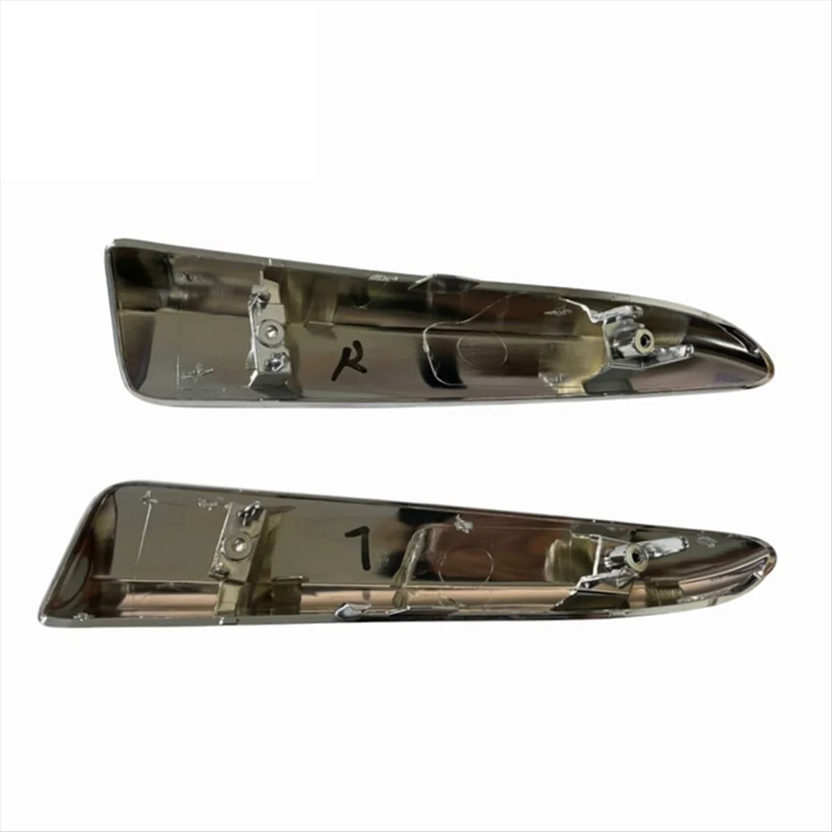 # Rivestimento paraurti cromato per parafango anteriore sinistro 004V 96732937 VD per Citroen DS5 2011-2018 Striscia decorativa per ala laterale (Argento)