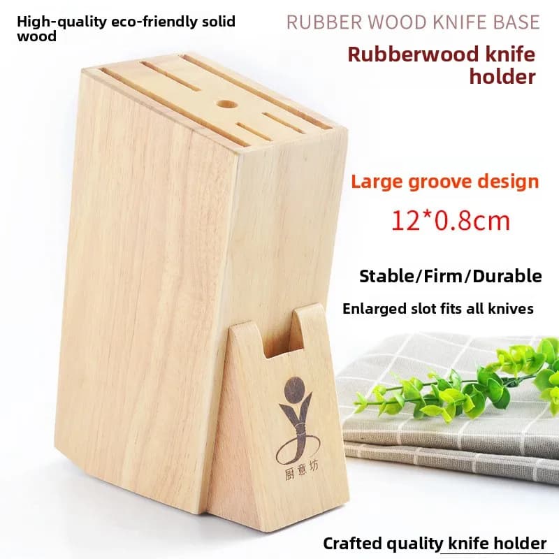 Wooden hanger holder with Large Slots, for Home Use, in Rubber wood, Multifunction shelf for Kitchen Tools, Organizer