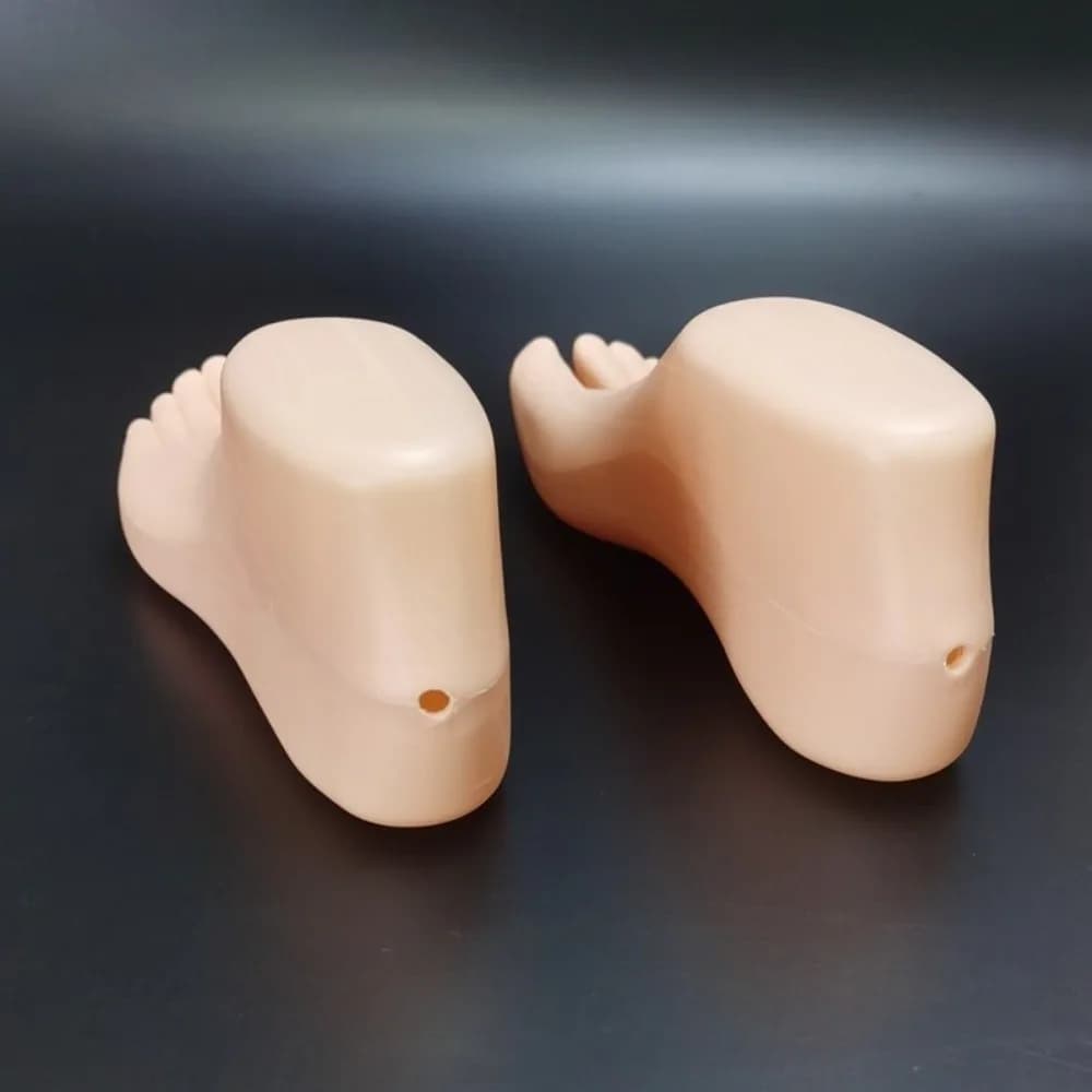 1Pair New Plastic Female Feet Hollow Thicken Mannequin Foot Model Bottom Shoe Support Sock Display Foot Ankle Chain Display