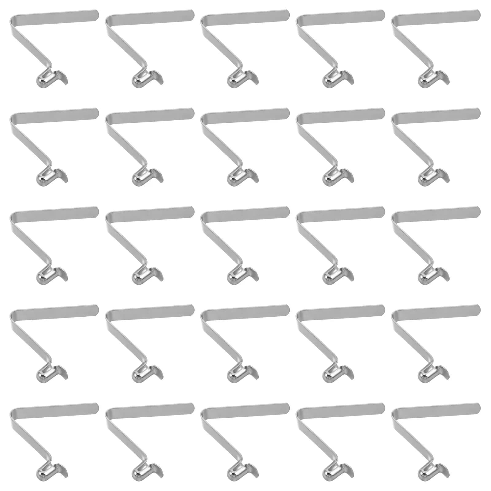 60 Pezzi Piccoli Clip a Molla in Metallo a Forma di V, Clip a Molla Robuste per Pali da Tenda, Pagaie da Kayak, Ombrelli, Uso Esterno