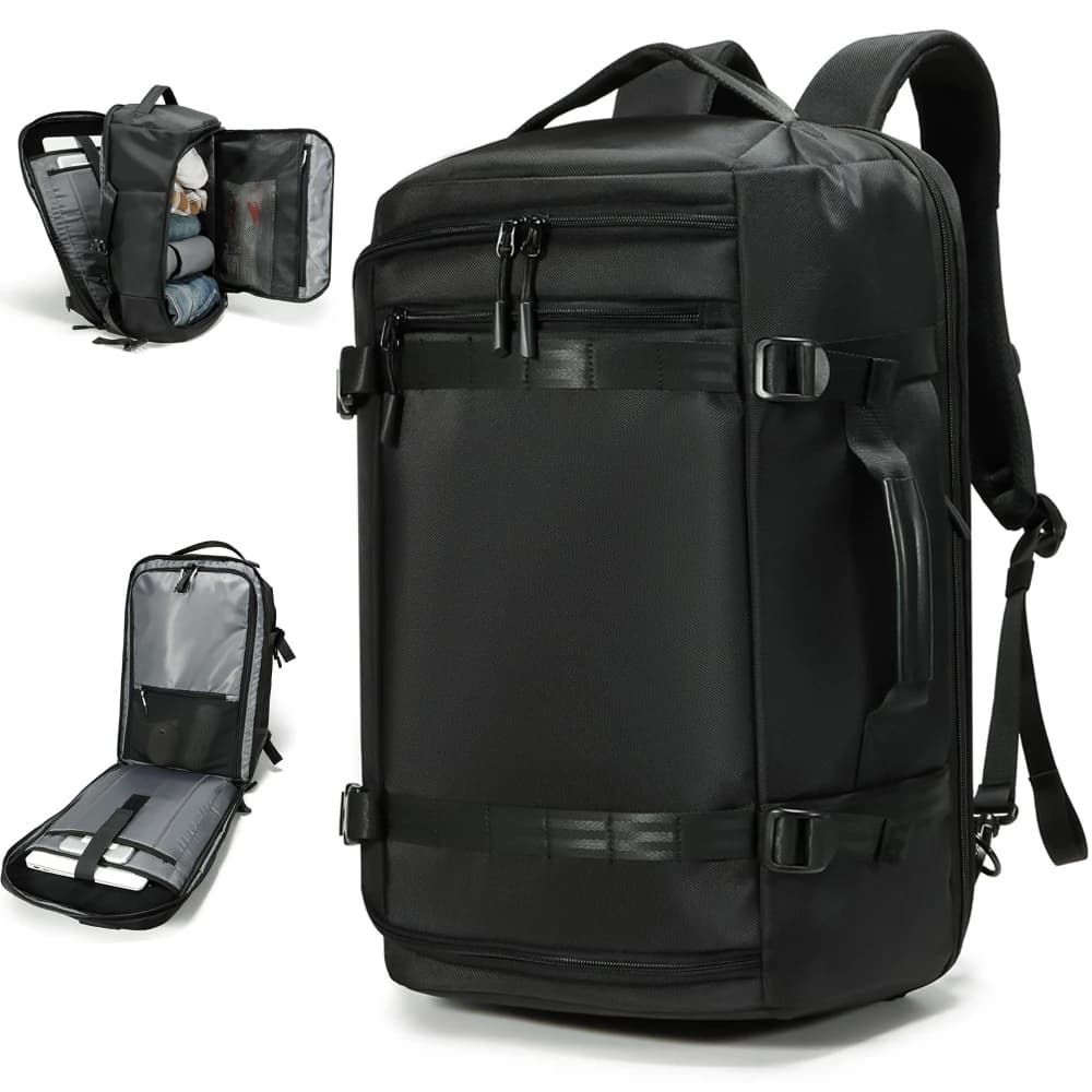 Zaino da viaggio per viaggi aerei, bagaglio a mano grande e durevole da 35 litri con volo TSA approvato, zaino da lavoro resistente all'acqua, Wee