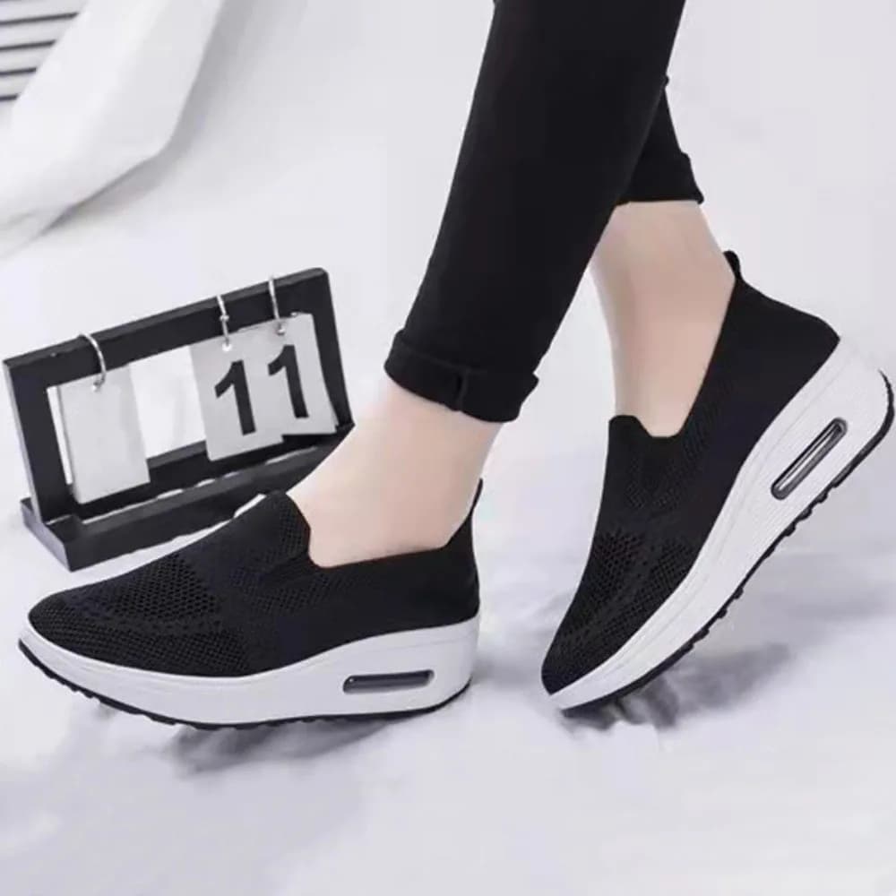 Mesh Surface Women's Sports Shoes Breathable Material Thin Design Running Sneakers Soft-Soled Anti-Slip Casual Shoes