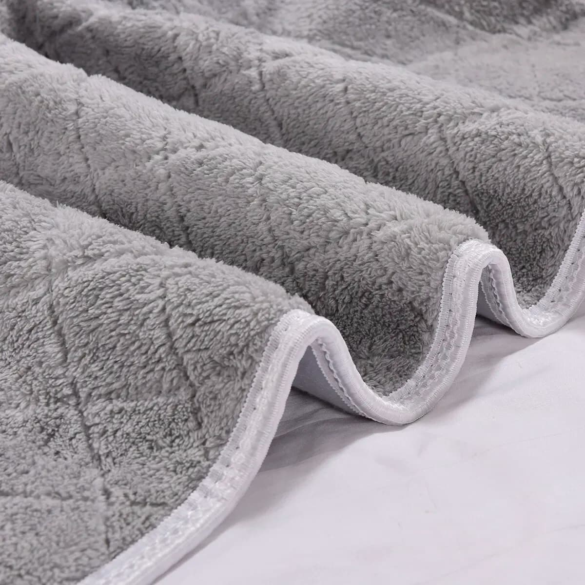Coperta elettrica 70x150 cm grigia 220 V 70 W Riscaldamento rapido per tutto il corpo 15-45 ℃ Coperte Elettriche con 9 Impostazioni di Temperatura e Spegnimento Automatico