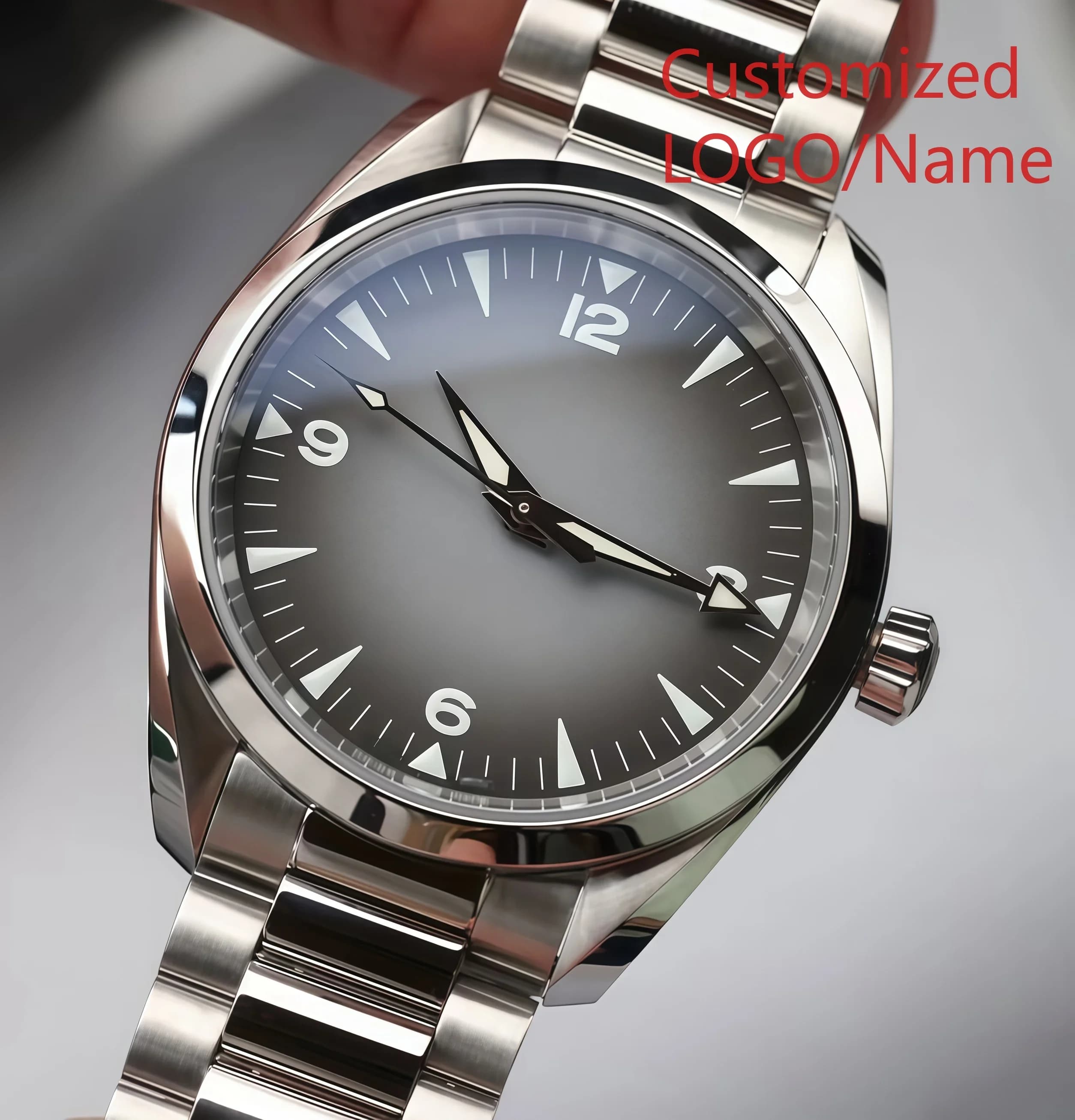 A186. Store 904L Stainless Steel Bracelet 40 mm Men's Self-Winding Watch Sapphire Customized Watches)