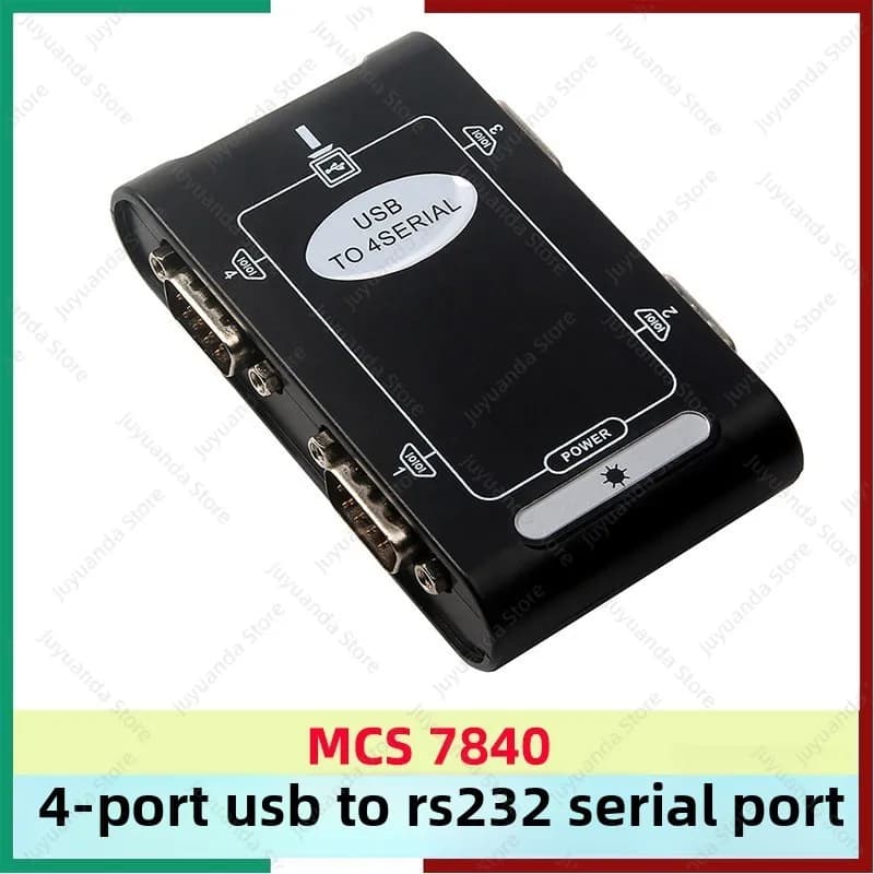 USB2.0 To RS232 Serial Port 4-port Hub 9-pin Usb To 4 Serial Port Conversion Box Com Port Hub DB9