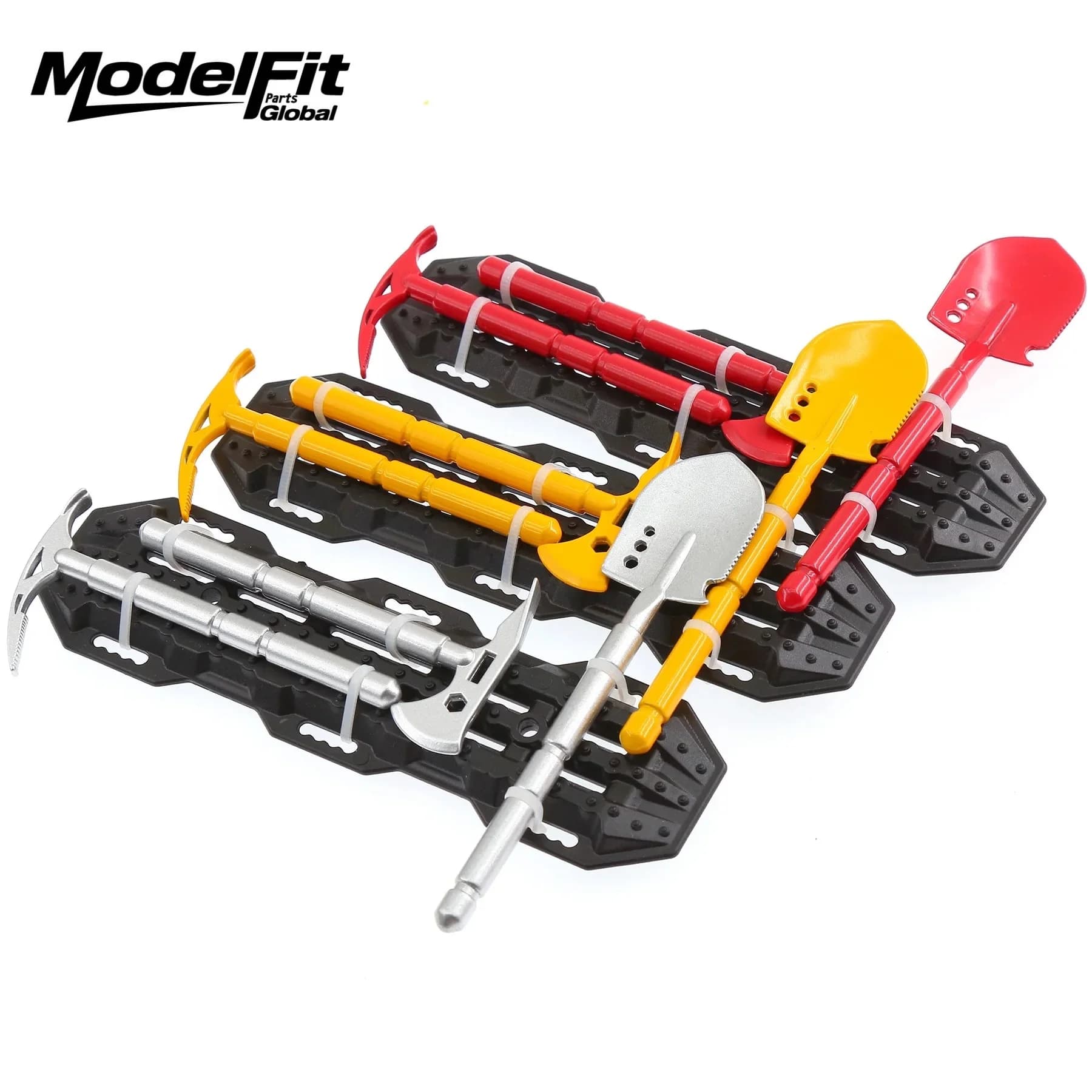 Pala, Ascia e Piccozza da Simulazione con Parti Decorative Antiscivolo per Modelli RC Crawler in Scala 1/10 1/8, TRX4, D90, SCX10, MK07, Tank 300