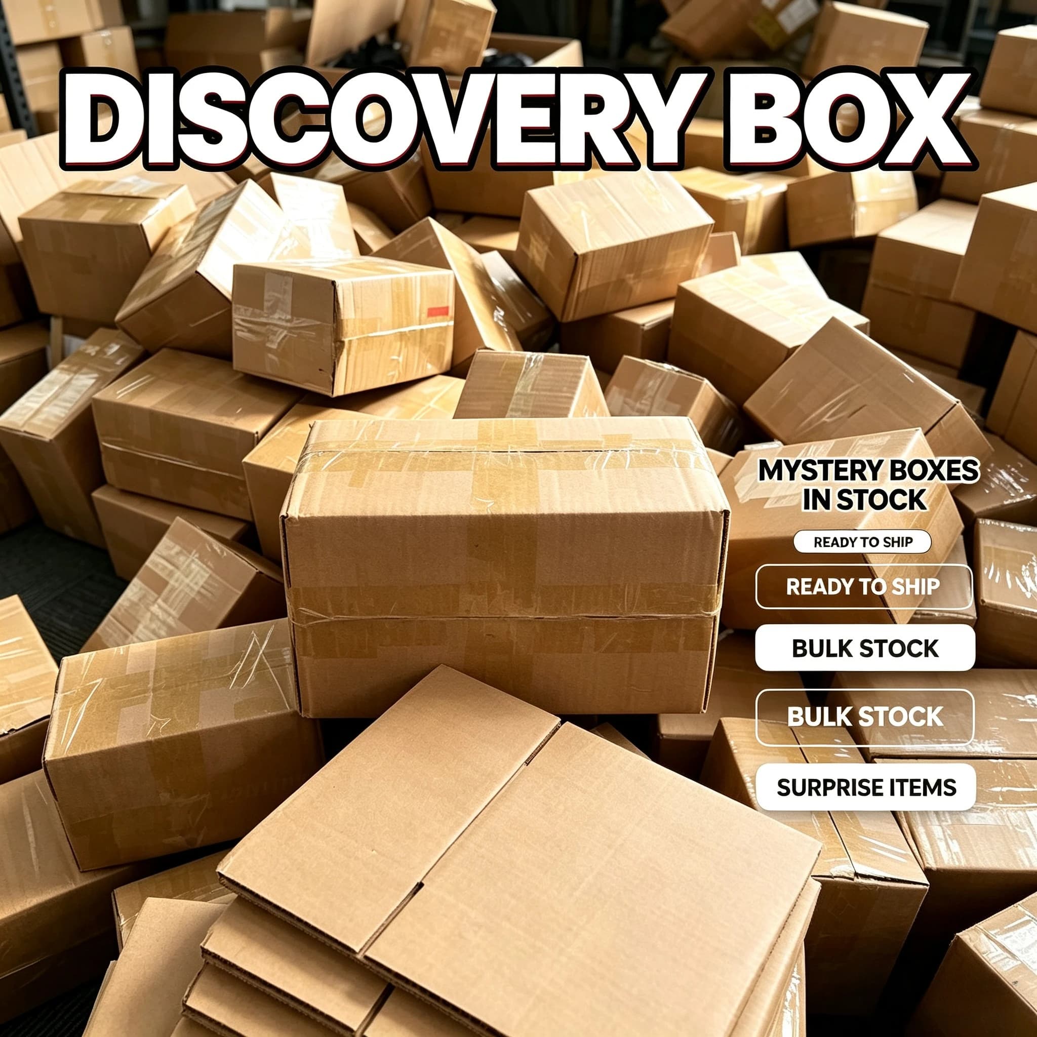 Discovery Box, Surprise Mystery Box Random Mix and Match Set, Home Decoration Technology Toy Accessories Open Box Gift Box