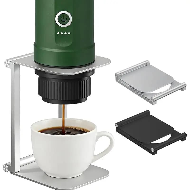 Foldable Aluminum Alloy Coffee Drip Holder Stand for Wireless Portable Espresso Machine Electric Pour over Brewer Travel Support