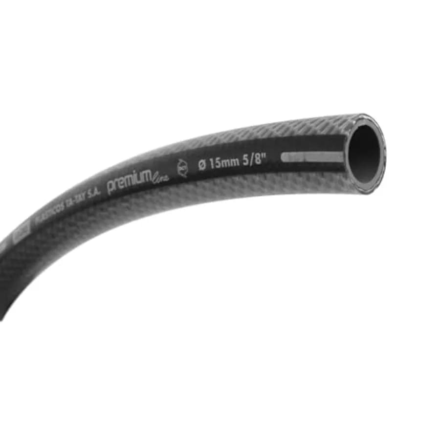 Tubo da Giardino Premium 50 m 5/8 Pollici 15 mm Protezione UV Alta Resistenza alla Pressione 39 bar Tessuto in PVC Durevole per Uso Esterno -20°C