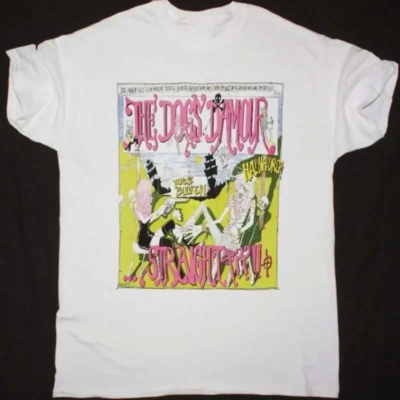 Dogs D'Amour White Cotton T Shirt Size S 4Xl