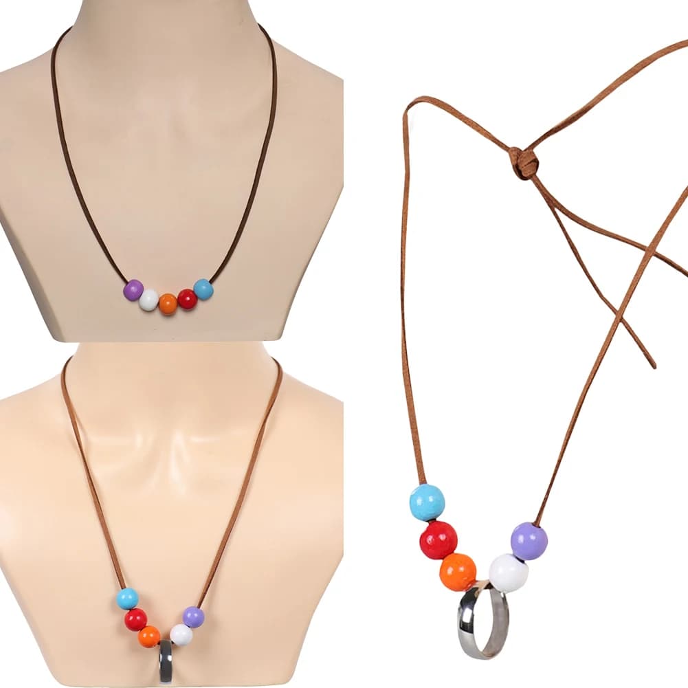 2025 TV Percy 2 Annabeth Collana Cosplay Ciondolo con perline colorate Accessori per costumi Abiti Puntelli Regali per feste di carnevale di Halloween