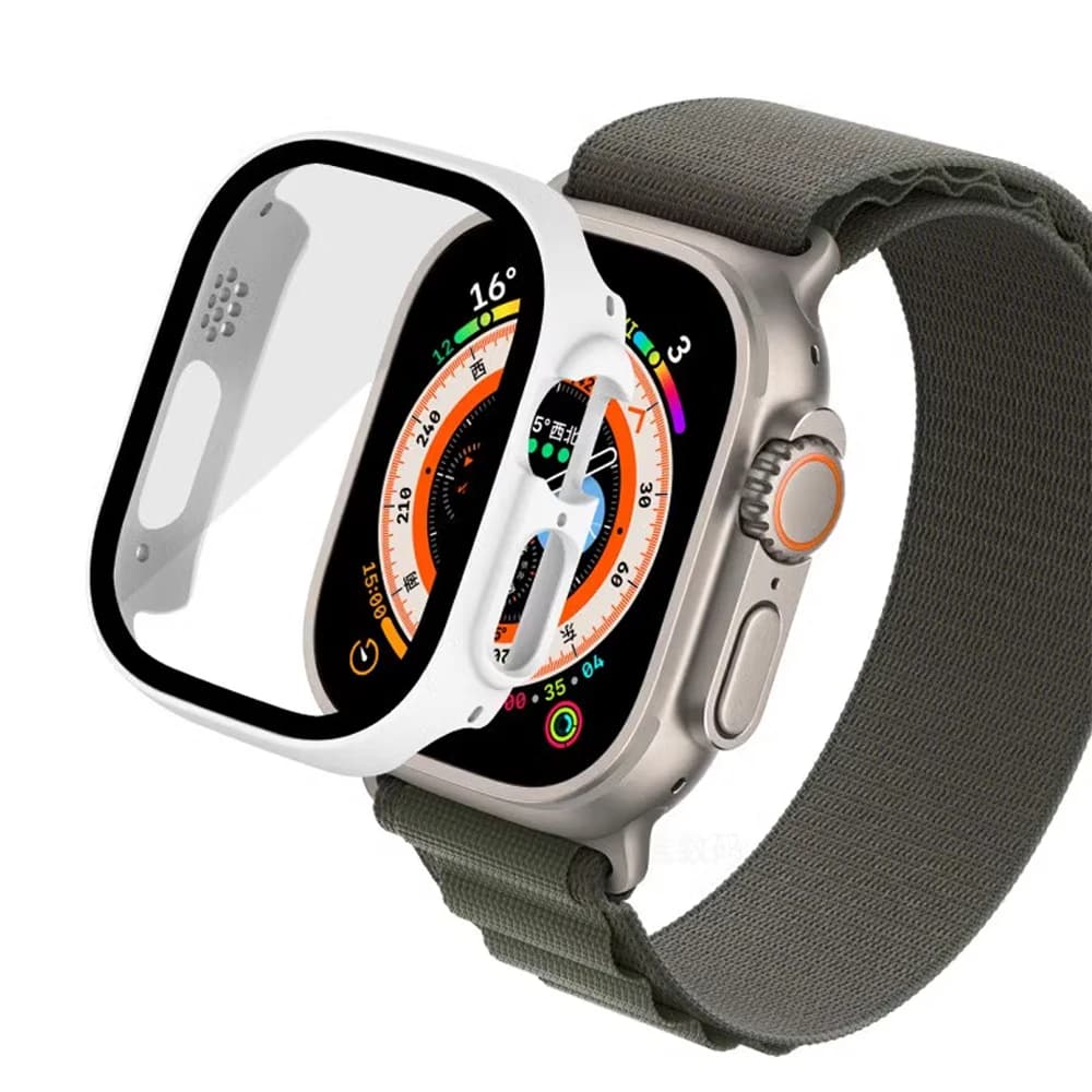 Screen Protector for Apple Watch Ultra 2 Case 49mm Shock Absorber for PC Cover tempered glass iwatch series ultra 1 2 Protective