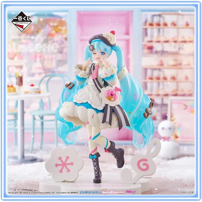 BANDAI Originale Ichiban Kuji SNOW MIKU ALL STARS 2026 Action Figure Modellini da Collezione Decorazione da Scrivania Regalo per Ragazzi