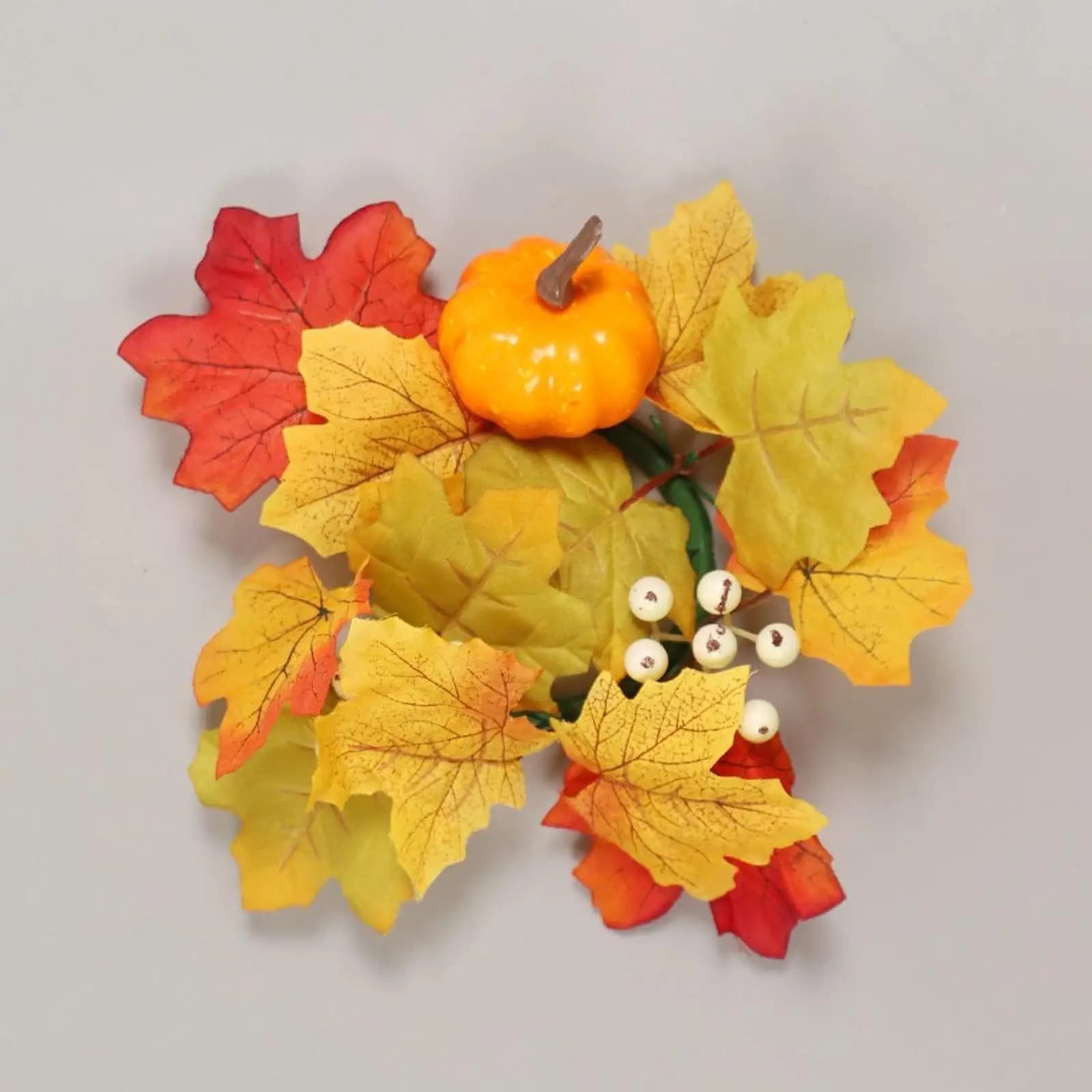 Anelli per Candele Autunnali, Ghirlande, Portacandele, Zucche, Foglie d'Acero, Decorazioni per Tavola Autunnale, Casa, Autunno, Ringraziamento