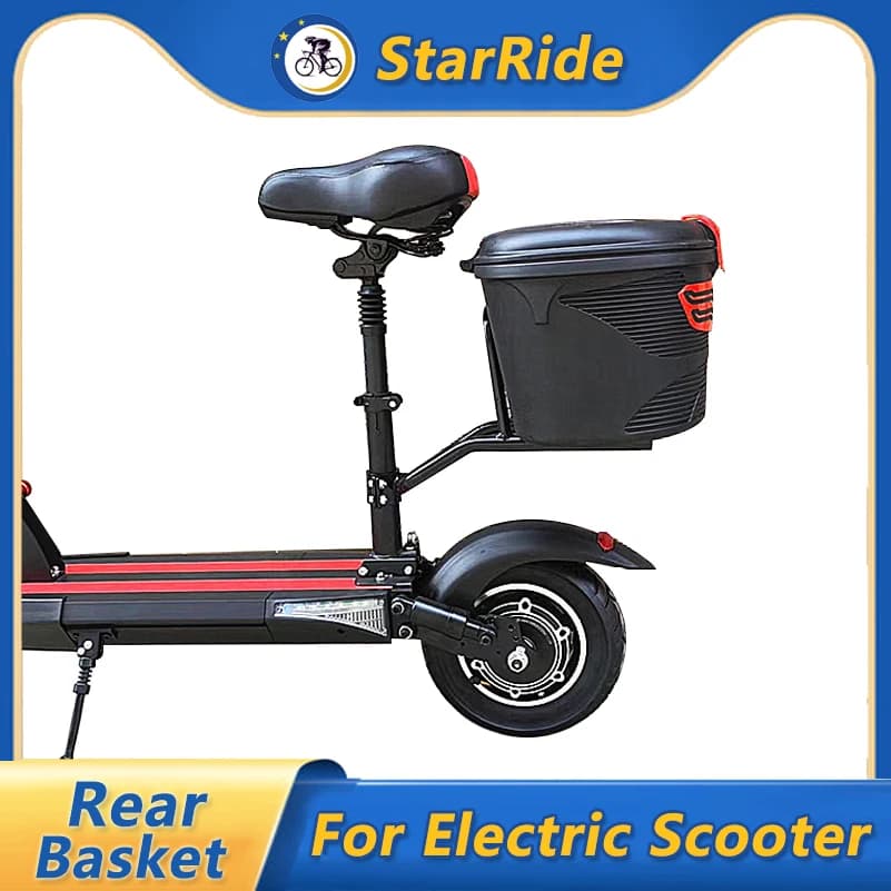 Cestino anteriore e posteriore per Scooter elettrico da 8/10 pollici per KUGOO M4 Pro XIAOMI M365 cestini impermeabili accessori di ricambio parti