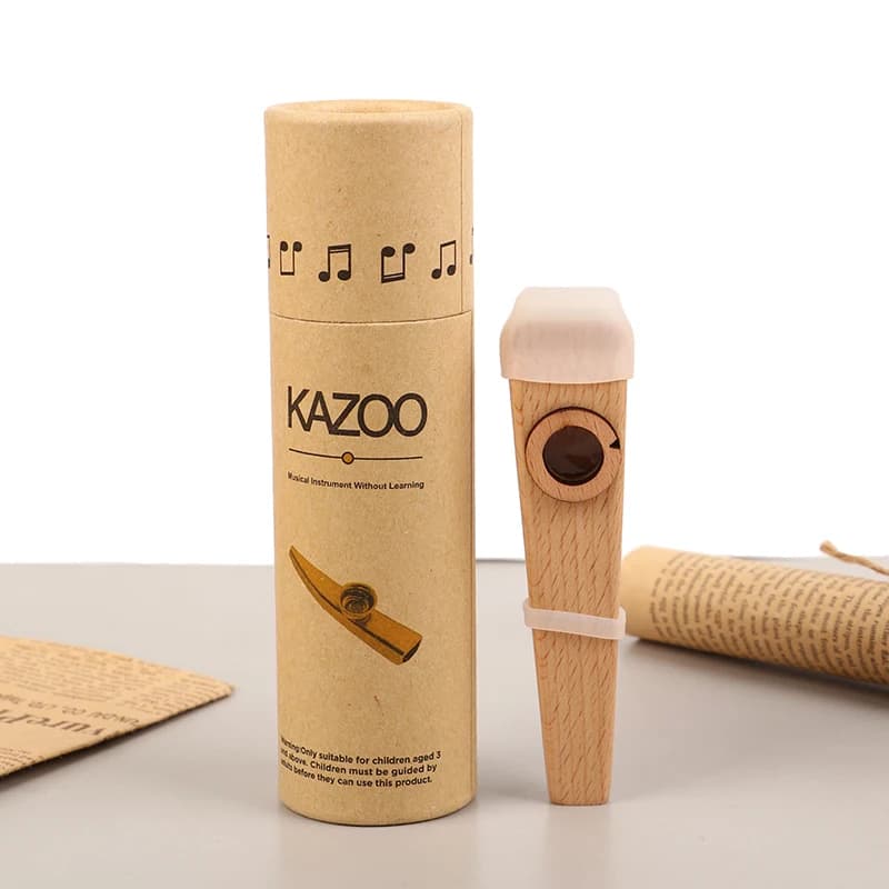 Strumento musicale portatile per accompagnamento di ukulele, armonica Kazoo in legno, per bambini, regalo per principianti