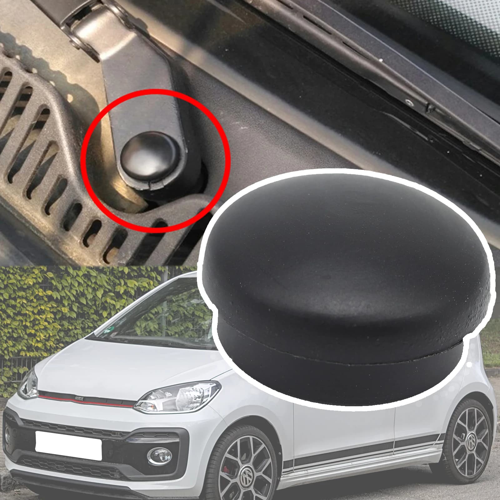 For Skoda Citigo SEAT Mii VW Up 2019 2017 2016 2015 2014 2013 2012 auto windscreen front arm windshield bolt nut cap barbell cover