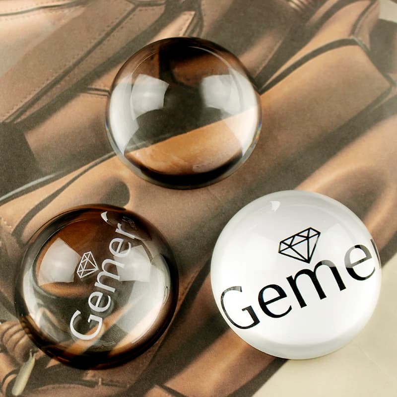 Fermacarte a mezza sfera in vetro con emisfero di cristallo personalizzato Cornice per foto personalizzata Sfera souvenir Decorazione per la casa dell'ufficio