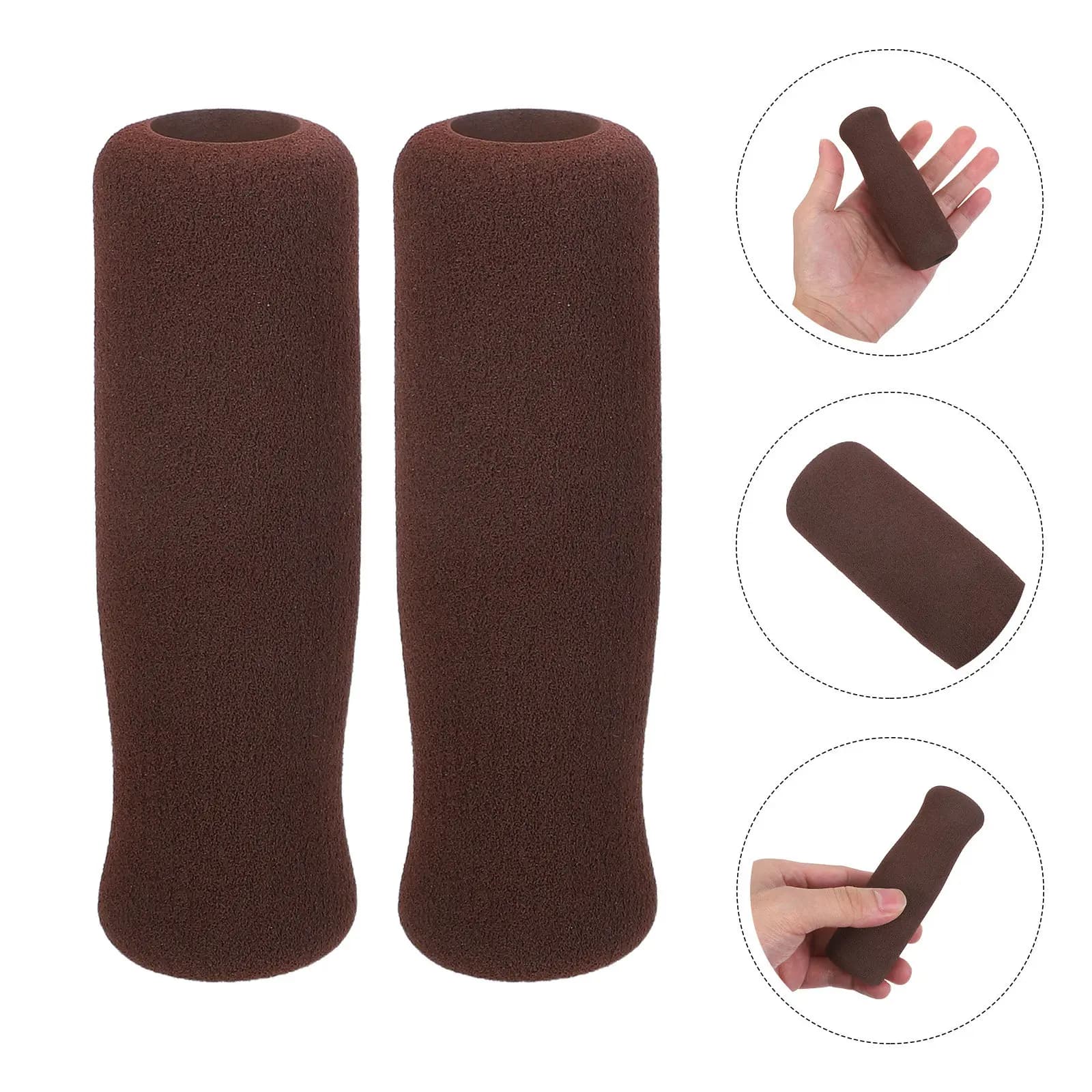 2Pcs Non-Slip Handle Covers Foam Hand Grips Comfortable Trekking Pole Replacement Grips Walking Stick Bicycle Handlebar Fishing