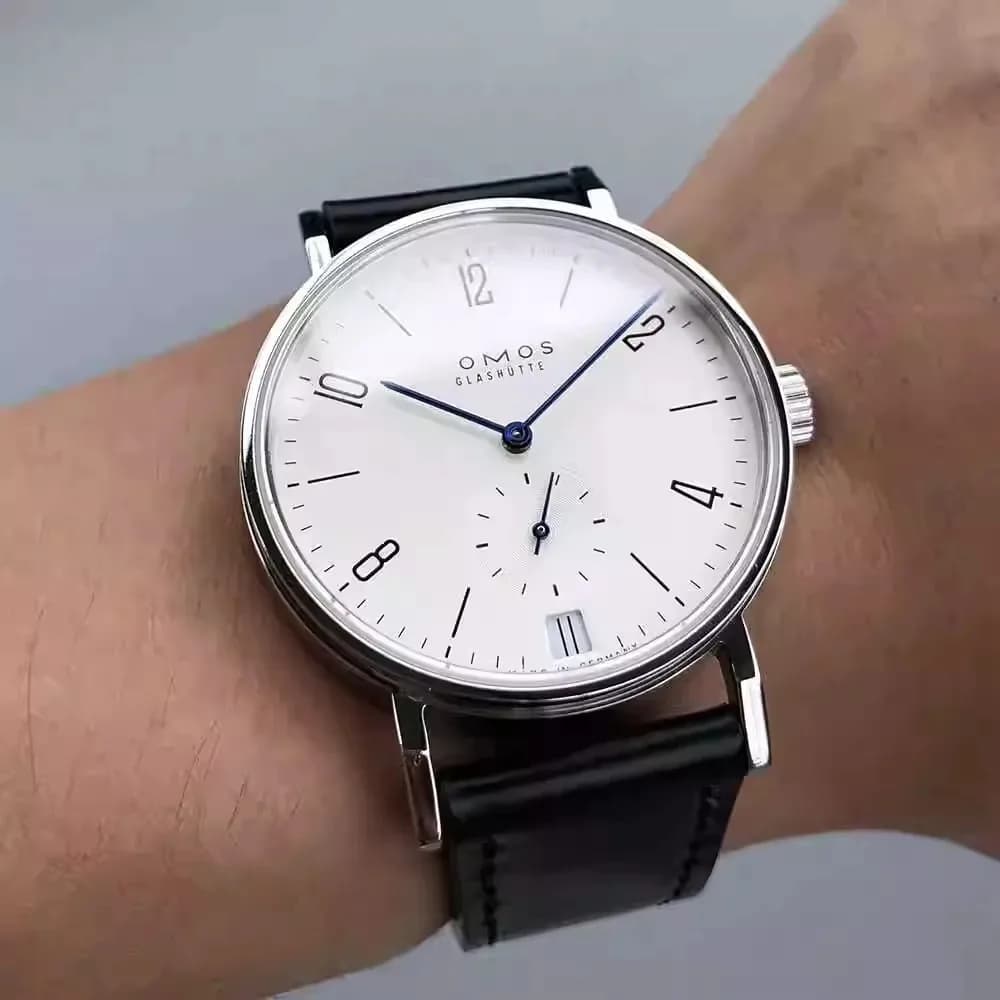 Orologio meccanico automatico Bauhaus da 38 mm per Seagull ST1731 Movimento a carica automatica Orologio da uomo con fondo trasparente impermeabile