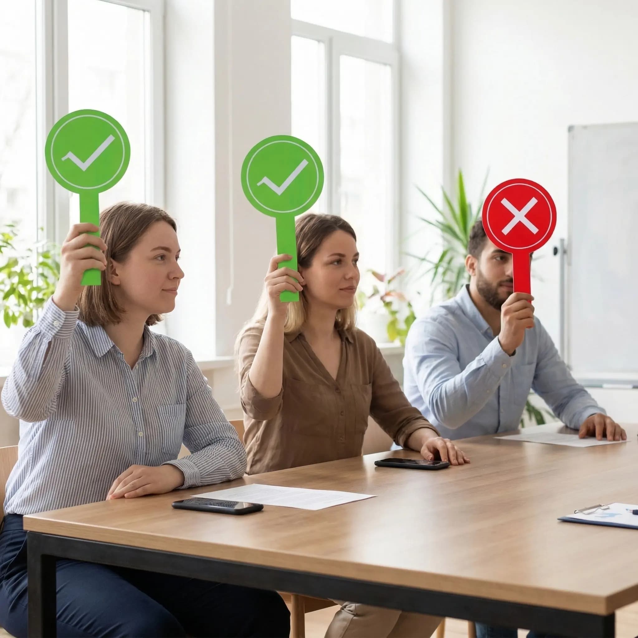 2 Pezzi Paddle per Risposte, Struttura Semplice, Lavorazione Squisita, Paddle per Giochi in Classe per Insegnanti, Tabellone Portatile per Valutazioni, Votazione Scolastica