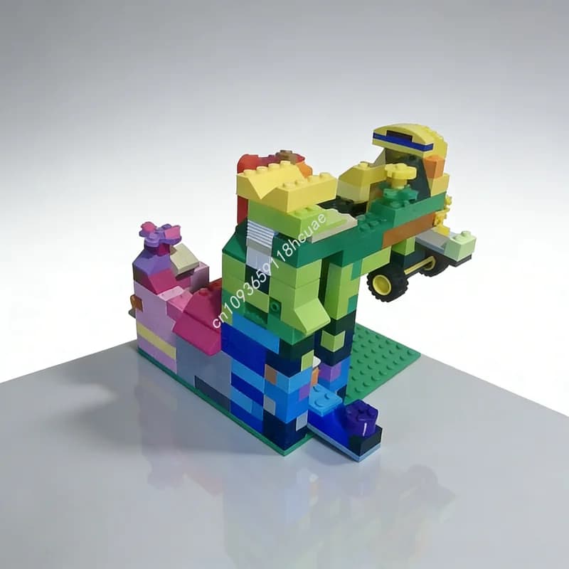 340 Pezzi MOC Modello Classico di Pista di Biglie Blocchi da Costruzione Architettura Fai-da-Te Regalo di Natale Idea Creativa Giocattolo Educativo