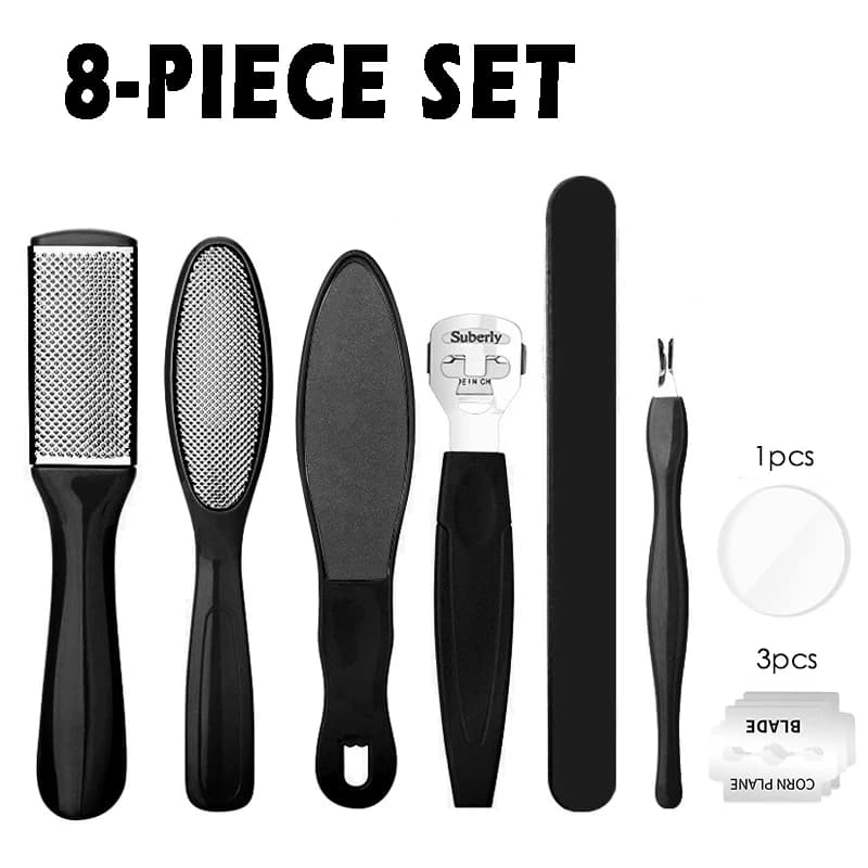 Pedicure Tools Heel Scratcher Files Artifact Exfoliating Calluses Brush Stainless Steel Foot Sharpening Double-sided Care