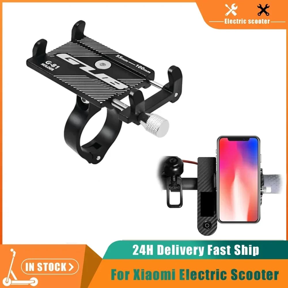 Supporto per telefono cellulare Staffa per cellulare Supporto in lega di alluminio per Xiaomi M365/ Pro/Mi4/Mi5 5Pro Accessori per skateboard scooter elettrico