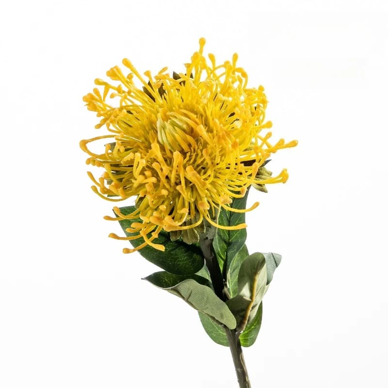 4pcs Artificial Flowers Plastic Green Needle Cushion Chrysanthemum Branch Plant Shopping Mall Decoration Simulation Flower