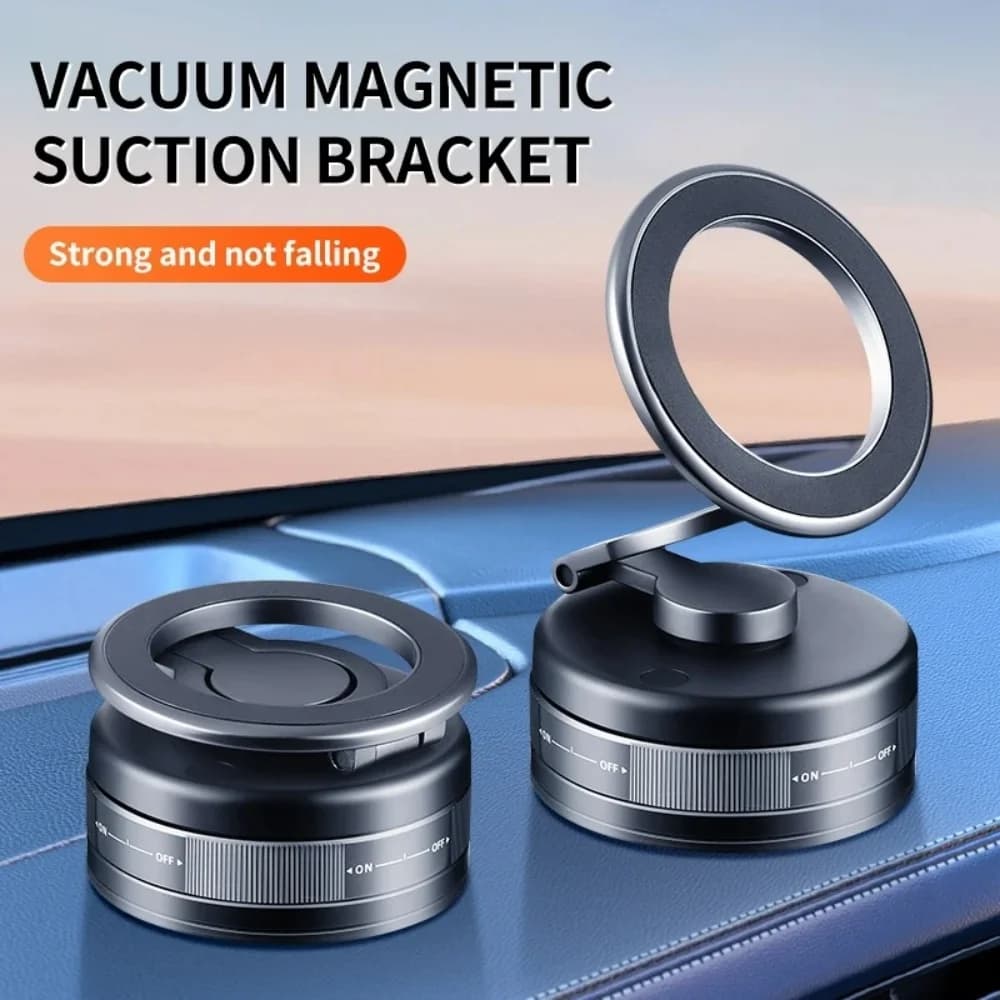 Vacuum Adsorption Car Phone Holder Universal Magnetic Auto GPS Navigation Mount Stand 360° Rotatable Adjustable Smartphone Stand