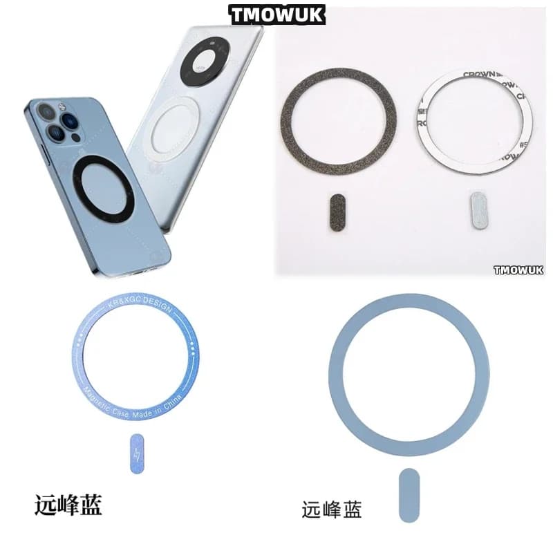 Per Xiaomi 10 11 12 12S 13 14 15 Pro Ultra Per Magsafe - Adesivo ad anello in metallo per la ricarica wireless senza problemi - Magnetico