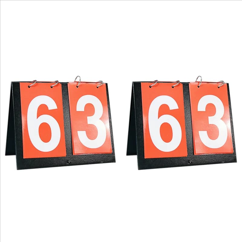 HOES-2X Score Keeper 0-9 Pro Set - Over The Net And Portable Tennis Basketball Volleyball Football Table Tennis