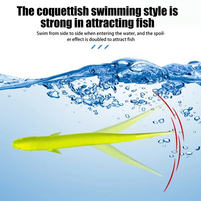 10 pz Bionico Piccolo Pesce Silicone Morbido Richiamo di Pesca 11 cm 3g Artificiale Loach Esca Esca Falsa Swimbait Jig Wobbler Esche Da Pesca