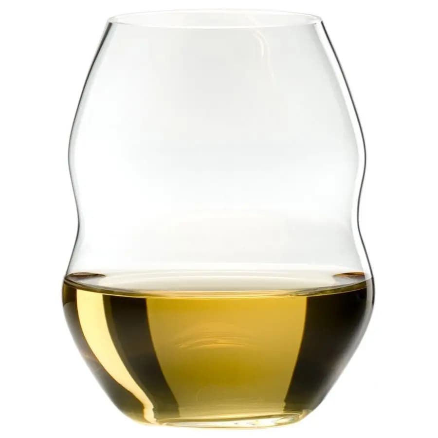 Set di 4 Bicchieri da Vino Bianco con Design a Spirale