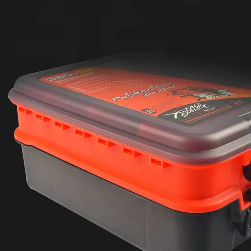 Large Portable Double Layer Fishing Tackle Box, Handheld Lure Organizer, Fishing Gear Storage Case for Lures & Accessories
