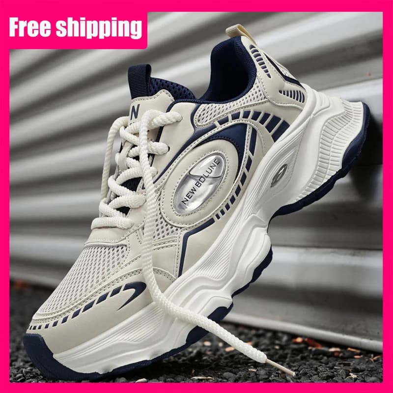 Scarpe Sportive da Uomo 2026 Nuove Sneakers Casual Versatili con Rete Traspirante, Suola Spessa, Aumento di Altezza, Resistenti all'Usura per Uso Quotidiano e Pendolarismo