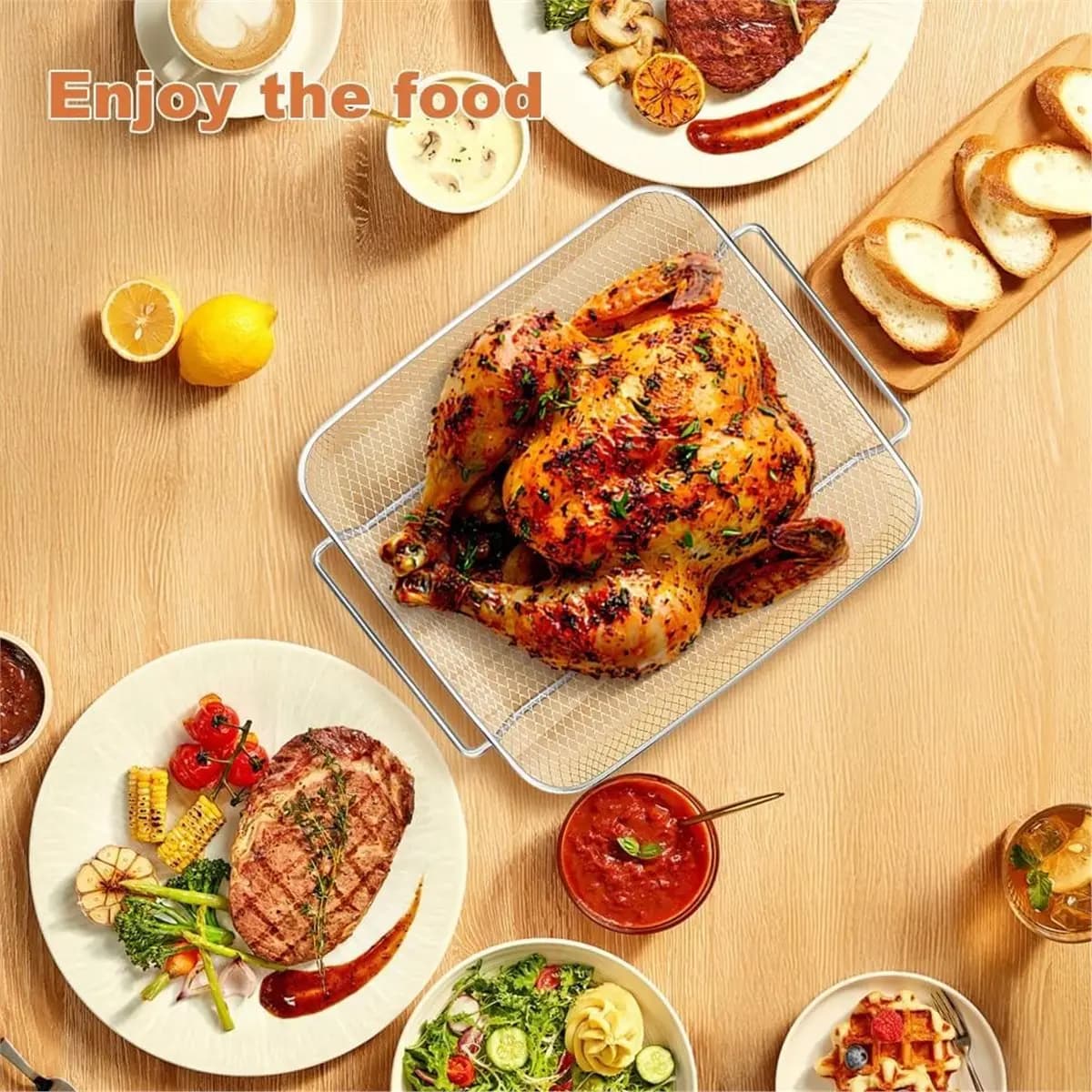(A64E) Cestello di Ricambio per Friggitrice ad Aria per Emeril Lagasse 26QT Everyday French Door 360 Extra Large, Accessori per Friggitrice ad Aria