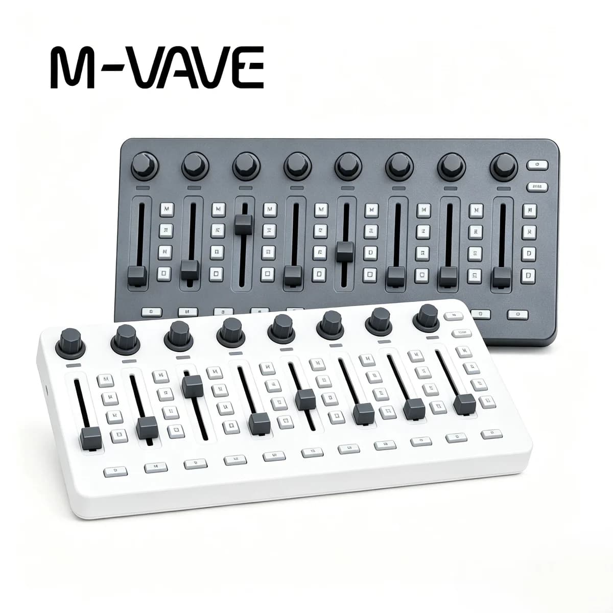 M-VAVE SMC-Mixer Wireless MIDI Controller, 43 Buttons 8 Faders 8 Knobs, Portable DAW Controller for Ableton/FL Studio/Cubase