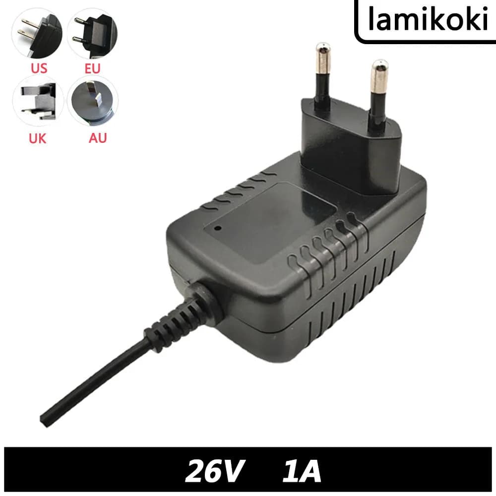 Britannico 26V 0.45A Aspirapolvere Cavo di Alimentazione 26V 1A Calibro Britannico 26V 500MA Fascia Pistola Massaggio Afferrare Caricatore DC 3.5*1.35MM