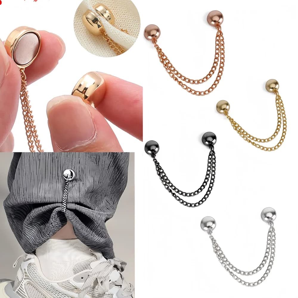 Fashion Magnetic Gems, Needle Clips for Dresses, Scarves, Pants Legs, Sleeve Buttons, Accessories