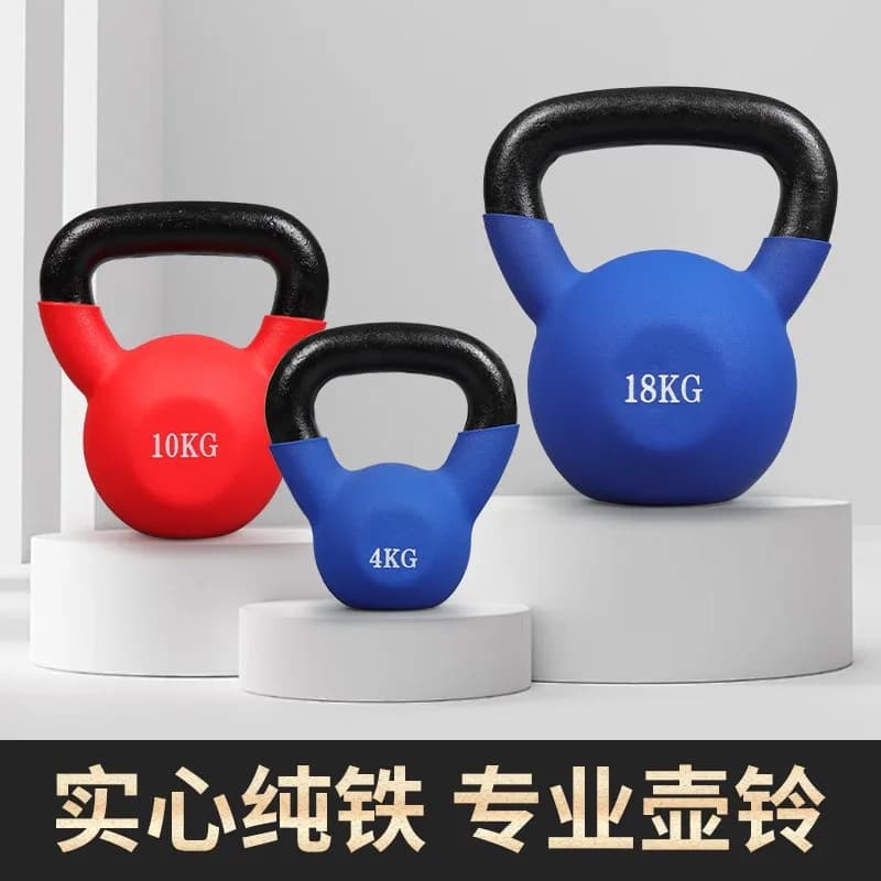 Kettlebells in cast iron for strength training Home & Gym Fitness multifunctional fitness weights 2-8 kg