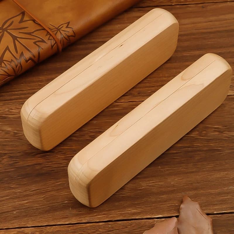Custodia per espositore per penne in legno Portapenne pieghevoli Portapenne per penne stilografiche Organizzatore di cancelleria Forniture per ufficio scolastico