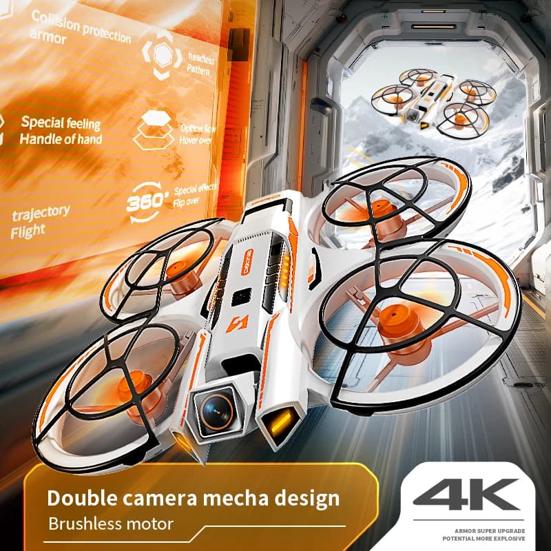 Nuovo A21 PRO Drone professionale 4K HD doppia fotocamera FPV 5G WIFIMotore brushless 360 ° rotolo giocattolo drone quadricottero RC per evitare ostacoli
