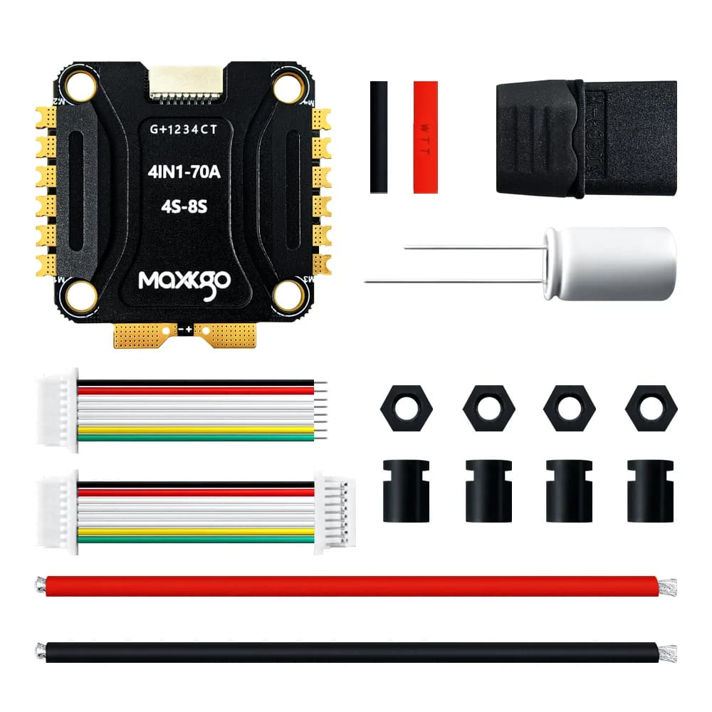 MAXKGO 4 IN 1 AM32 ESC 70A 4S- 8S DShot600 For Multi- rotor Drone Fixing -wing Plane FPV Racing Freestyle Micro Drones DIY